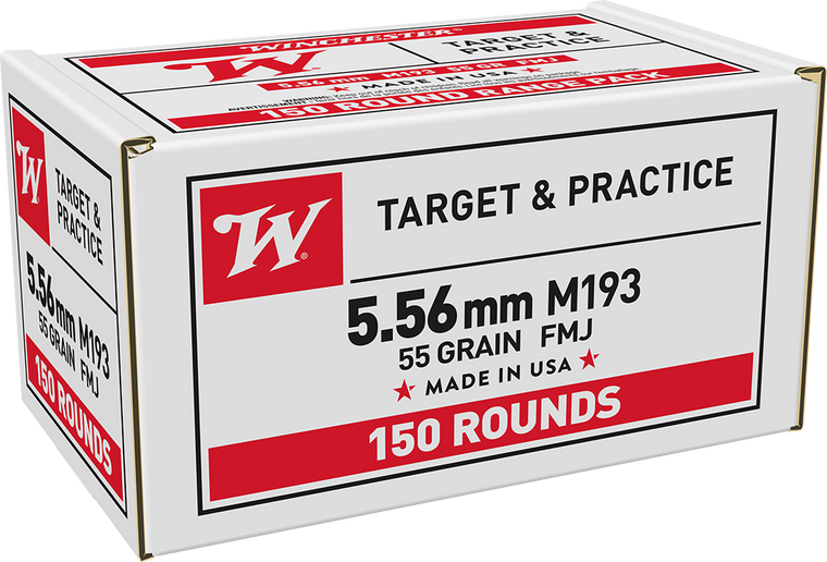 Winchester Lake City Target & Practice Ammo 5.56 Nato 55gr M193 3180 FPS 150/Box