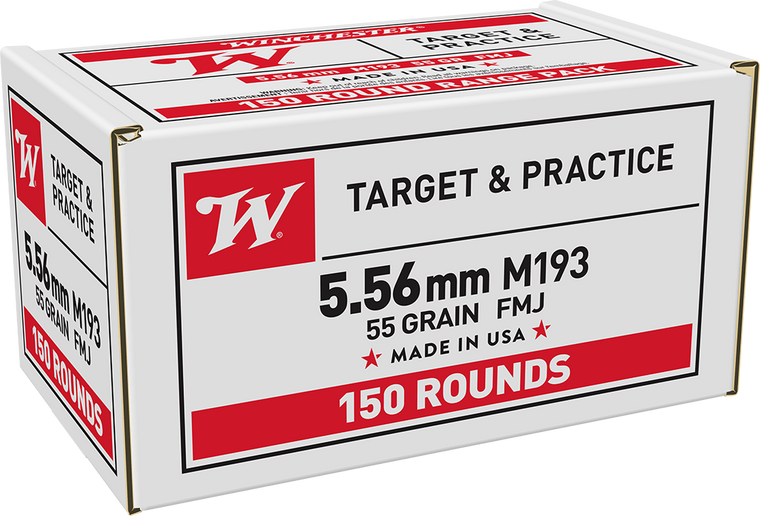 Winchester Lake City Target & Practice Ammo 5.56 Nato 55gr M193 3180 FPS 150/Box [10 Boxes] 1500 Rounds Free Shipping