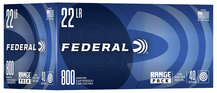 Federal Champion Range Pack Ammo 22 LR 40gr LRN 1200 FPS 800/Box [7 Boxes] 5600 Rounds Free Shipping