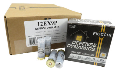 Fiocchi Defense Dynamics Defense Buckshot 12 Gauge 2.75