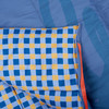 Close up of Slumberjack Grand Lake 30 2-Person Deluxe Sleeping Bag, showing interior fabric