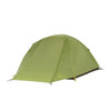 Daybreak 3 person tent with fly on and closed. Tent fly is light green.