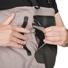 Detail of fleece liner inside of the hand pockets