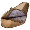 SJK Boundary 20 sleeping bag, side view 2, partially unzipped