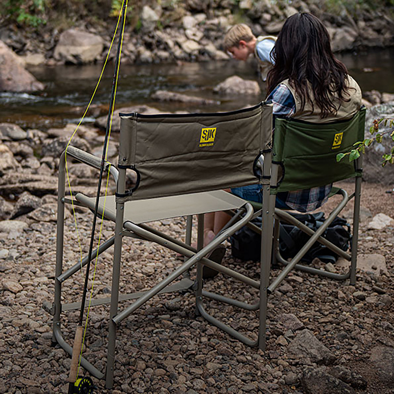 Slumberjack Adult Big Tall Steel Chair, Green