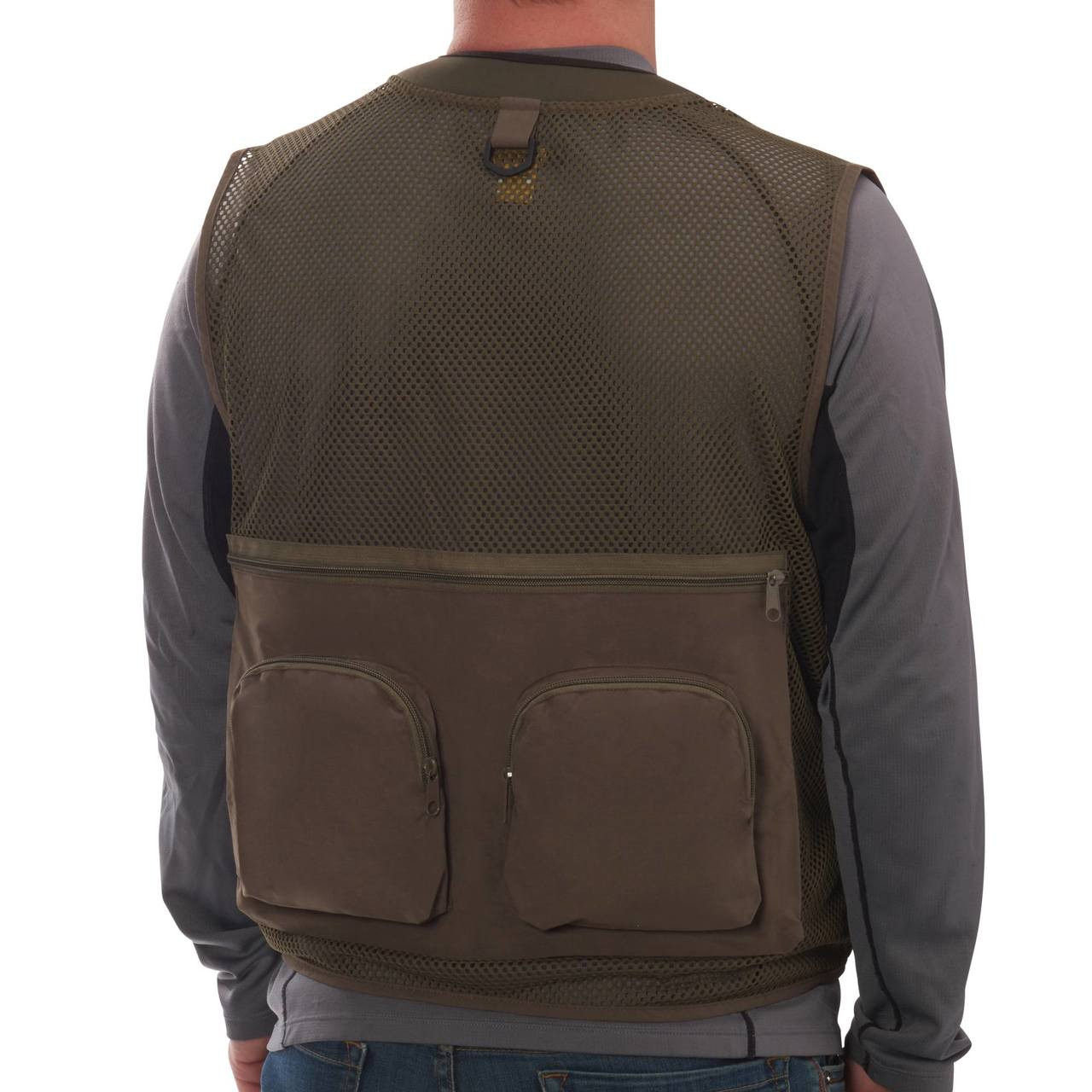 SJK Leader 27 Pocket Mesh Back Fishing Vest, Size XL