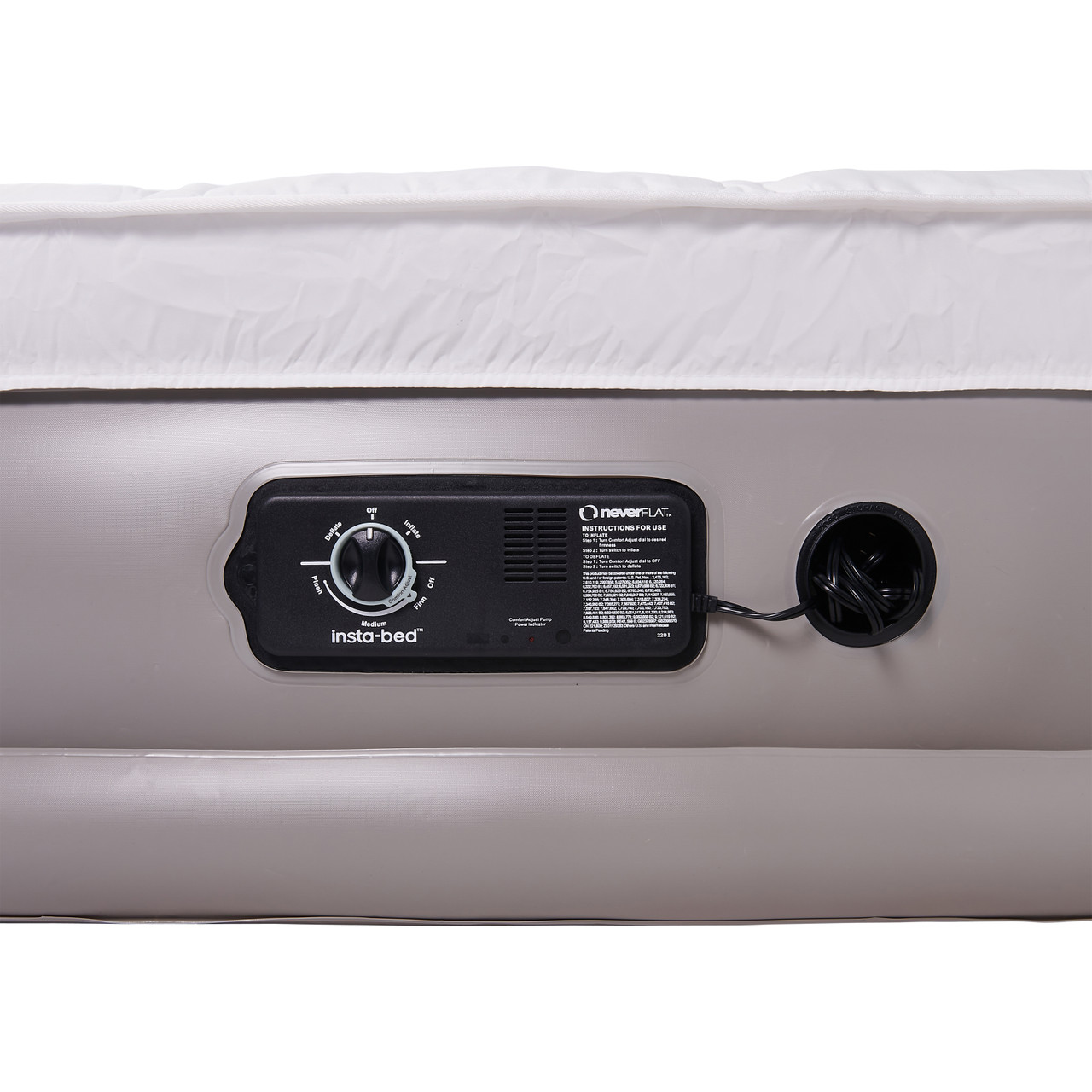 Insta-Bed Raised Queen Pillow Top w/neverFLAT Pump | Slumberjack