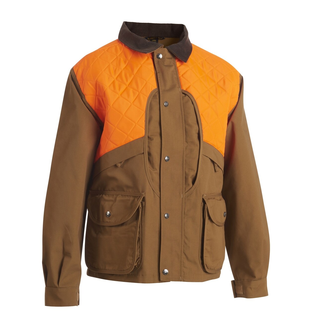 SJK Flush Coat, orange/brown, front view