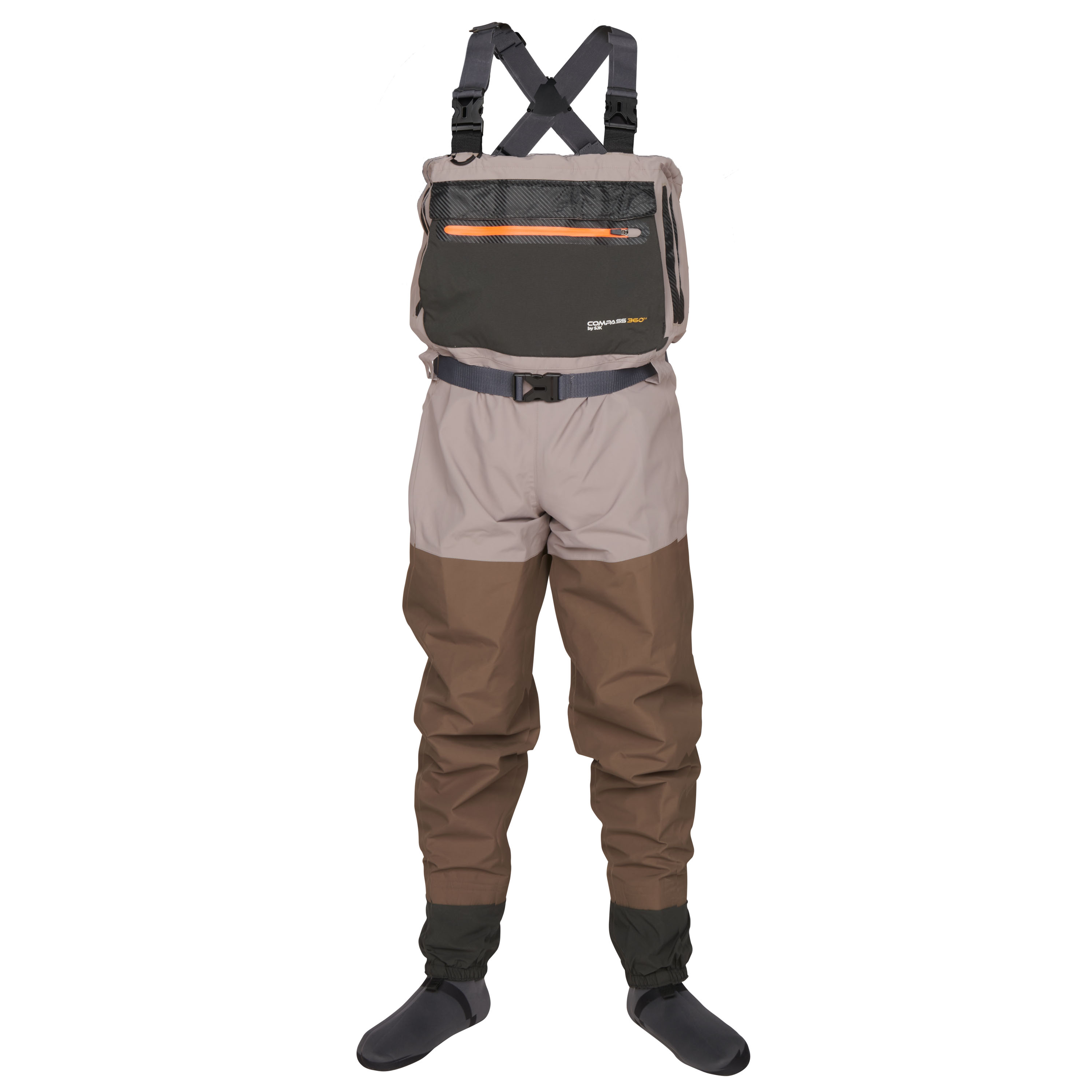 Thigh waders model WRM02 FLUO yellow orange