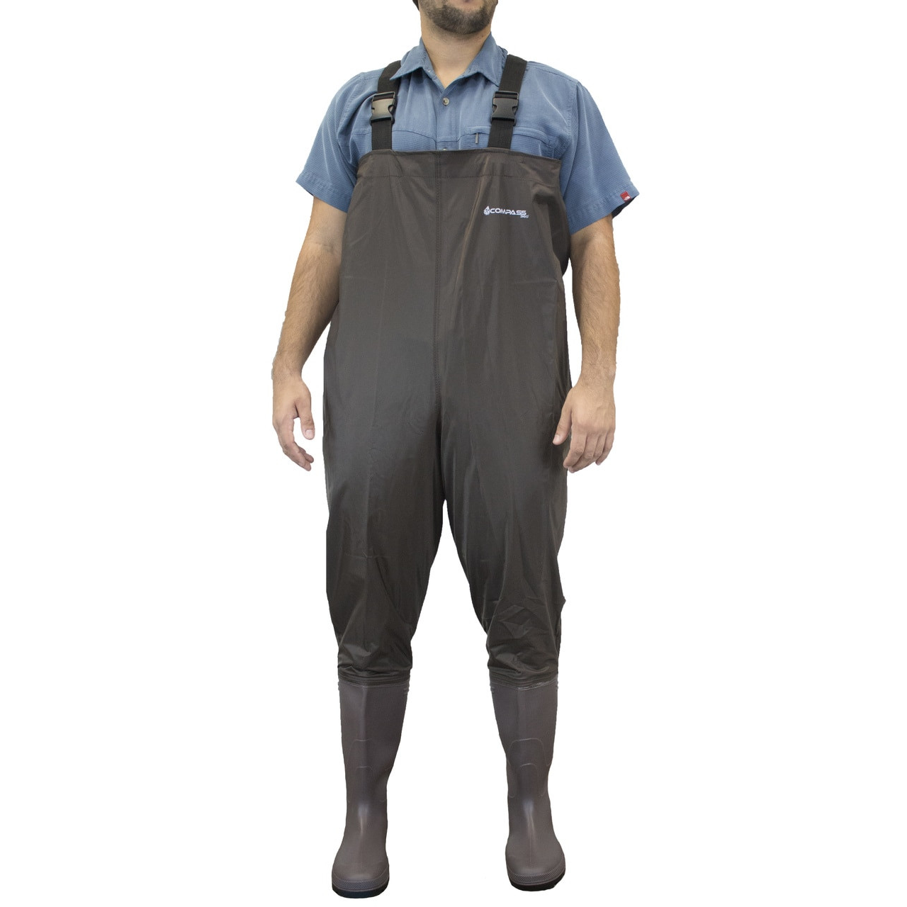 Compass 360 Men's Windward PVC Bootfoot Chest Wader - 12