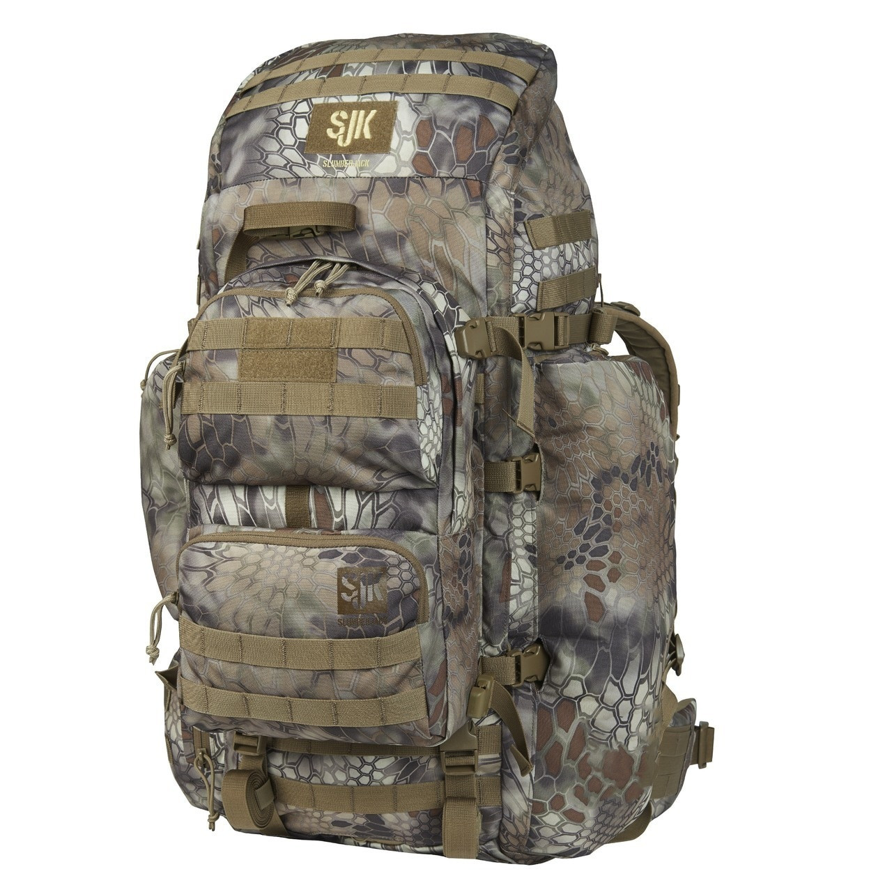 All-Over Logo multi-pocket backpack