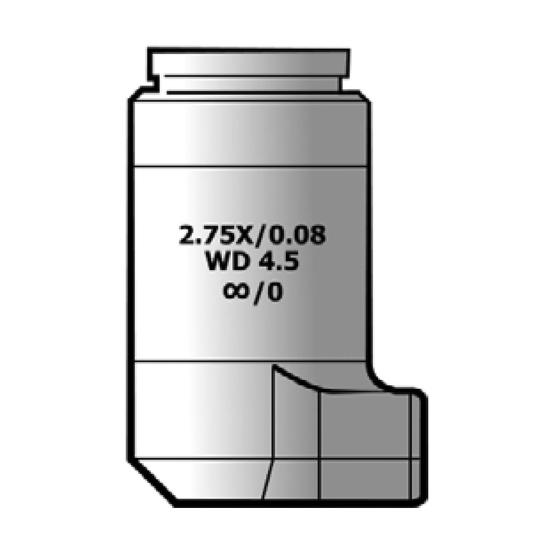 2.75X, 0.08NA Michelson objective Lens