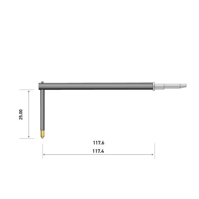 120mm 60° 2um x 25mm シャンククランプ