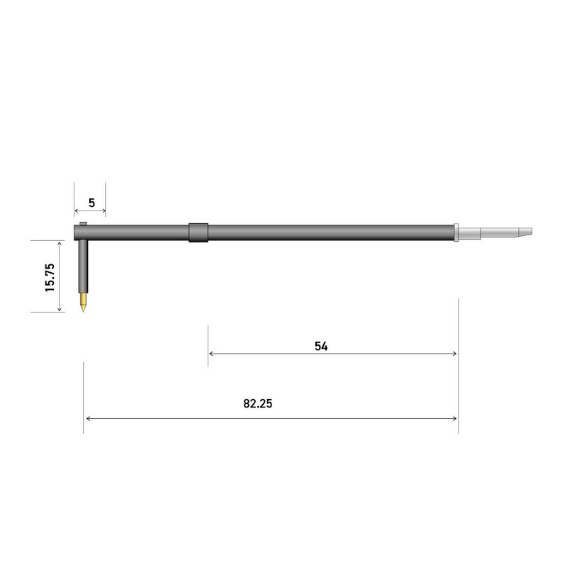 100mm 40° 2um PGI スタイラス