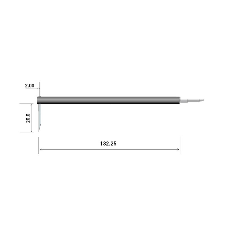 150m 15° 20um チゼル x 20mm シャンククランプ NFTS スタイラス