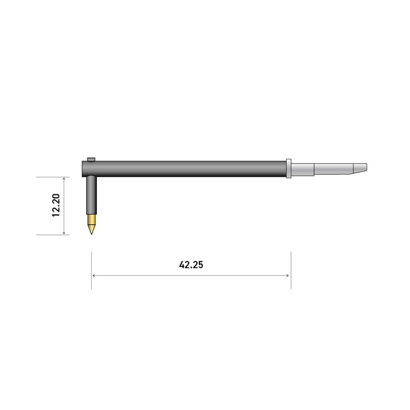 60mm 40° 5um x 12.2mm シャンククリアランス NFTS スタイラス