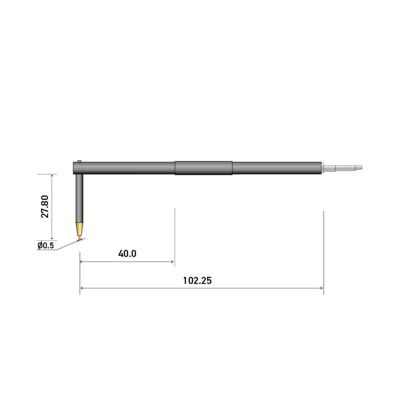 120mm 0.5mm 径ボール x 27.8mm シャンククランプ NFTS スタイ