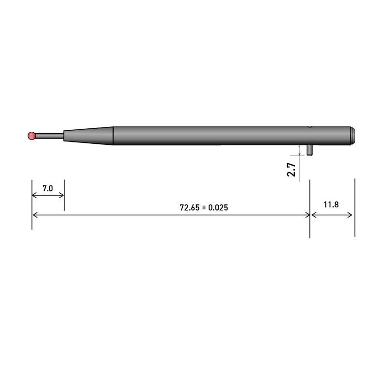 100mm 0.8mmタリミム5スタイラス