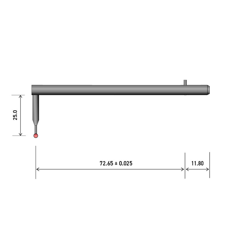 100mm x 2mm ボール TMin 5 スタイラス