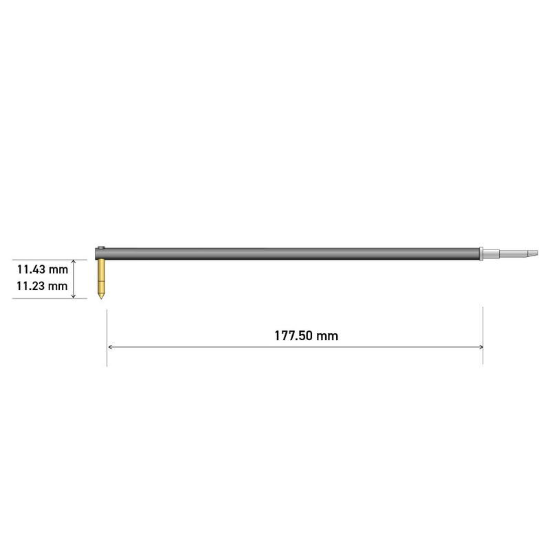 180mm 90° 2um 誘導性スタイラス