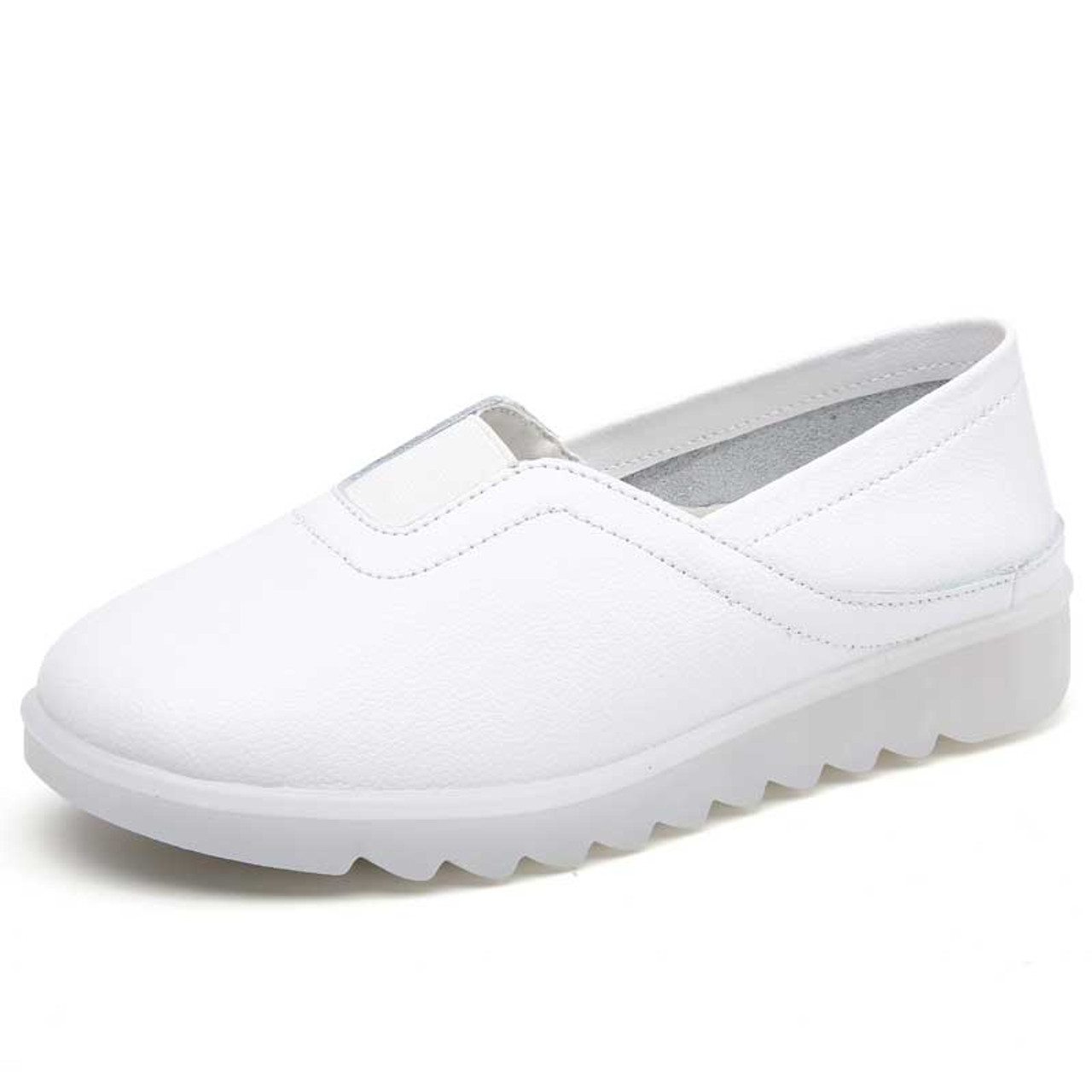 Plain white deals nursing shoes