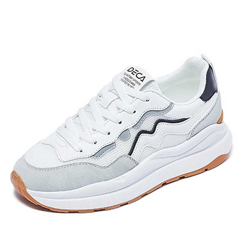 White stripe mix color casual shoe 