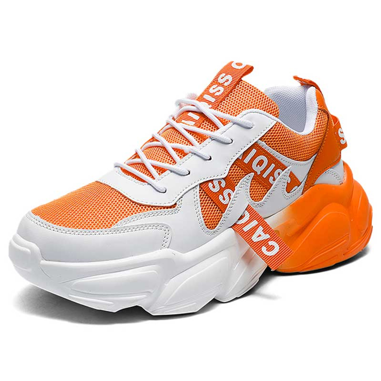 Mens Orange Trainers