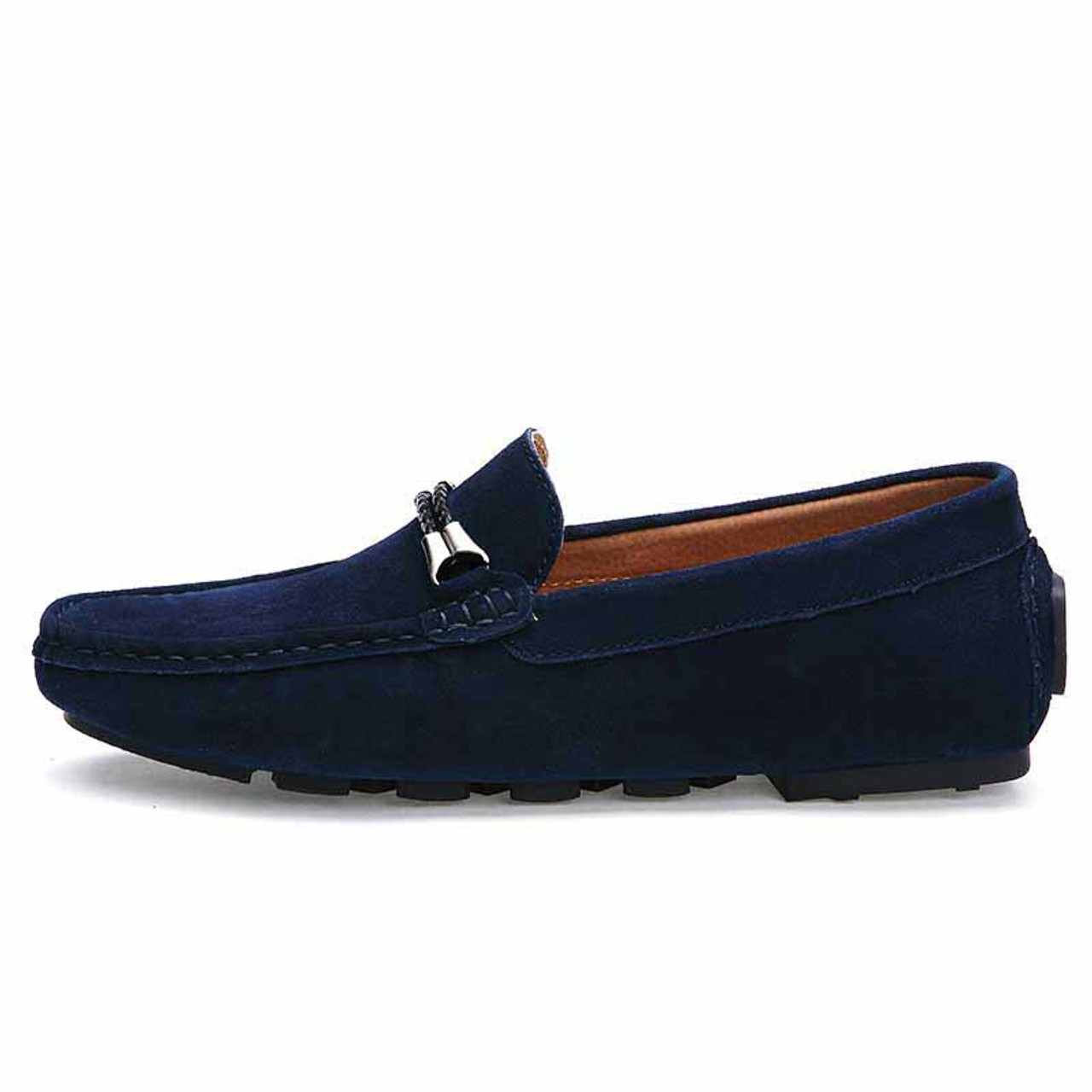 Blue twin rope leather slip on shoe loafer | Mens shoes online 1232MS