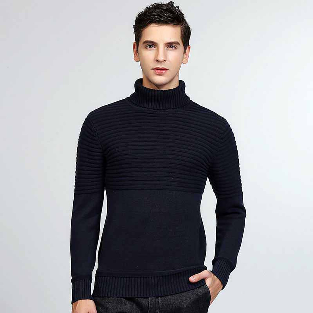 high neck mens sweatshirts