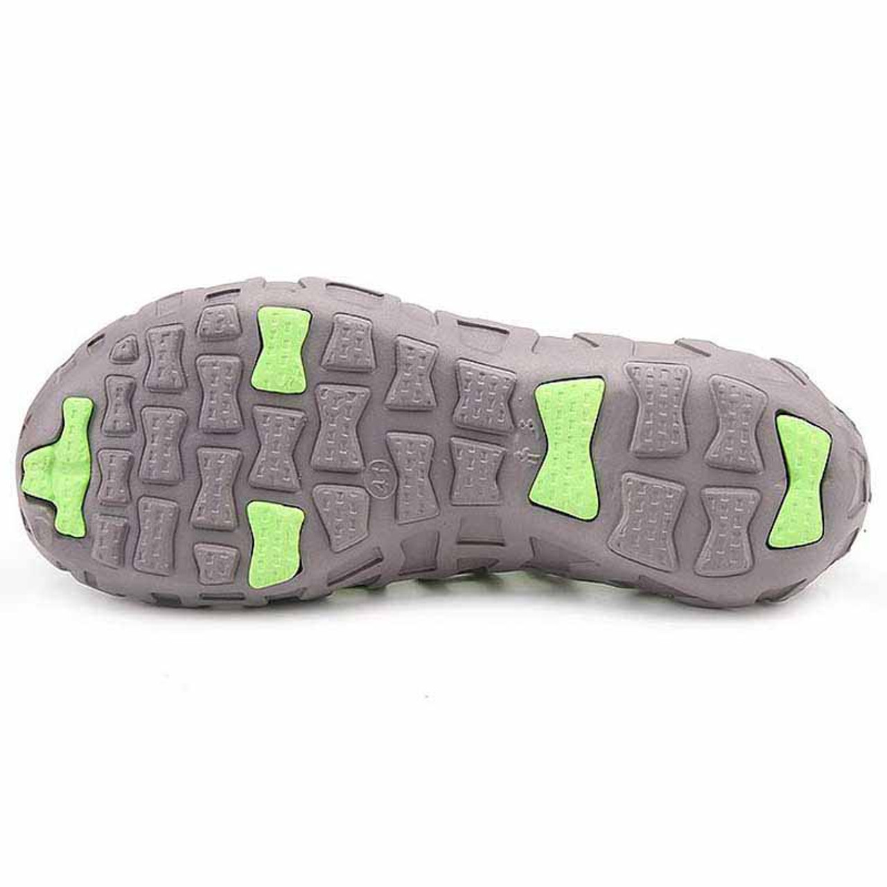 Grey plain hollow out slip on shoe sandal | Mens shoe sandals online 1320MS