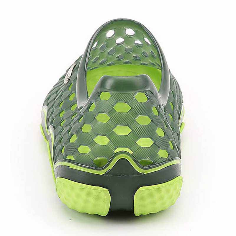 Green color hollow out slip on shoe sandal Mens shoe sandals online 1321MS