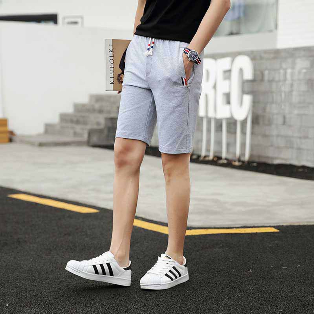 casual shoes with shorts