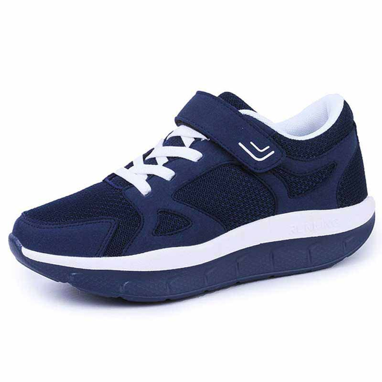 navy velcro shoes