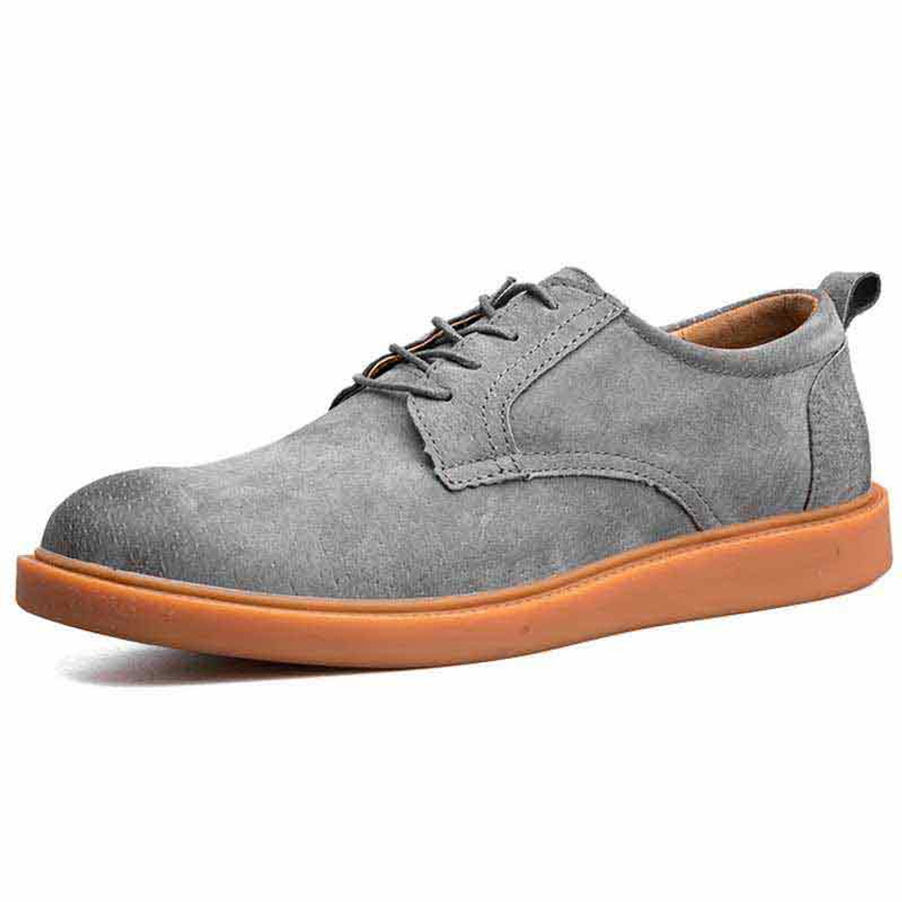 grey leather dress shoes