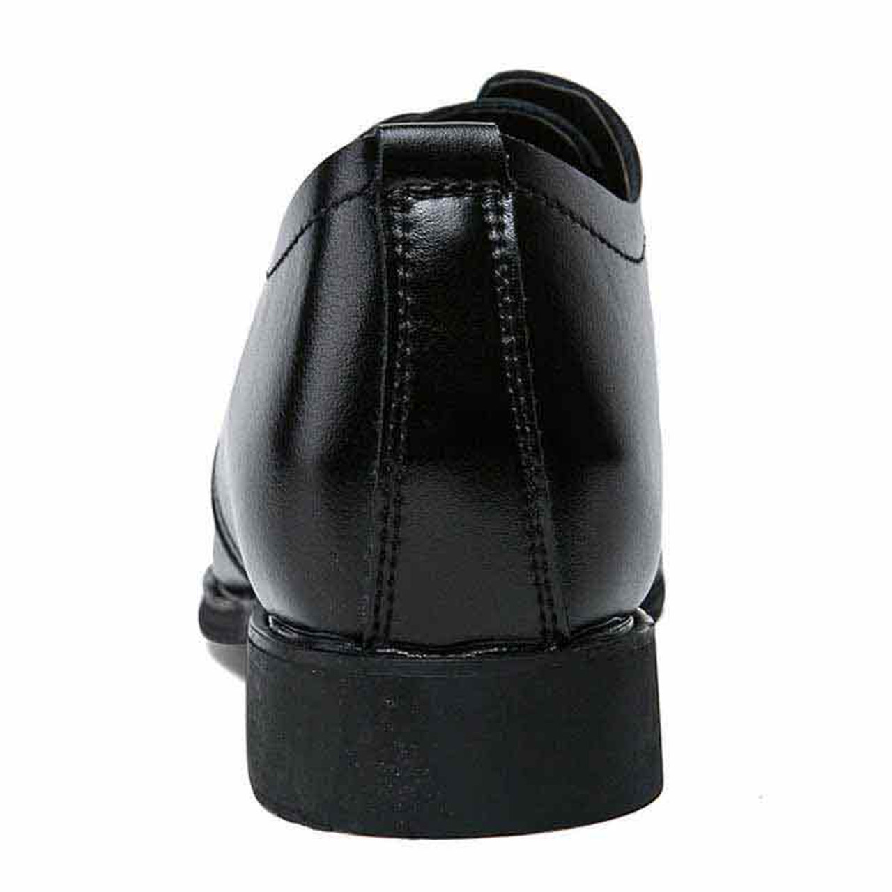Black simple plain leather derby dress shoe | Mens dress shoes online ...
