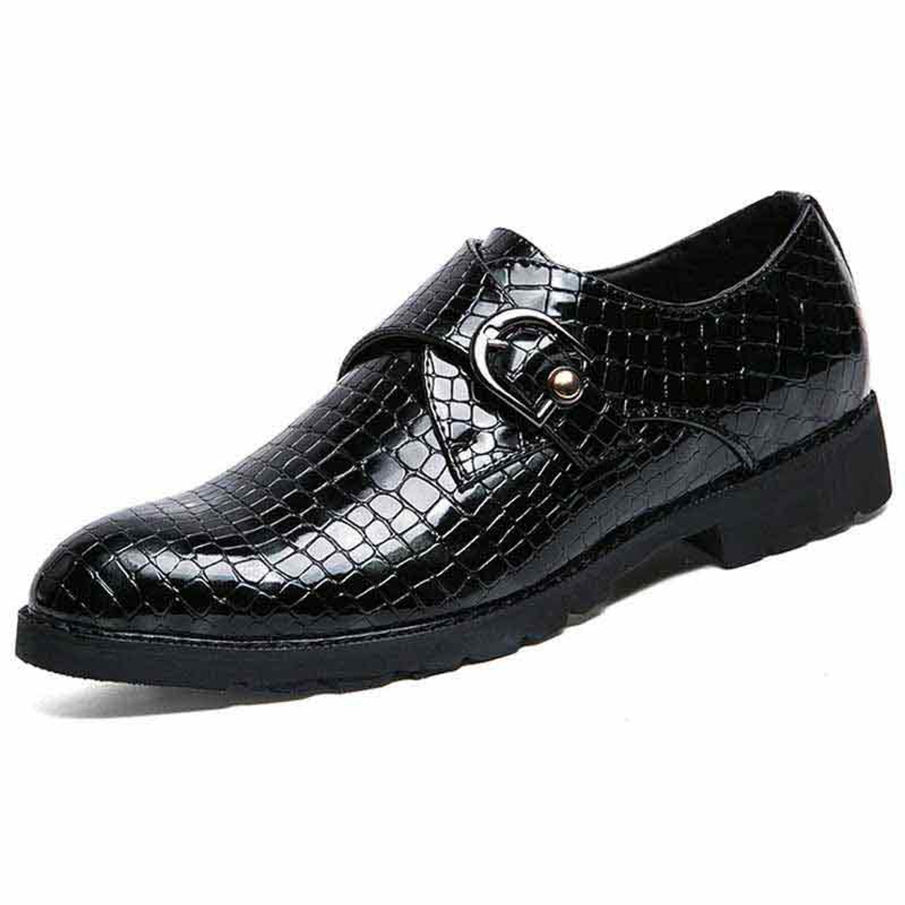 snakeskin pattern shoes