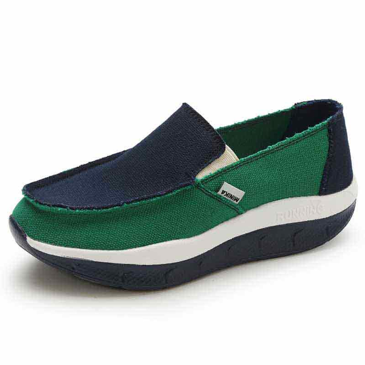 womens green canvas shoes