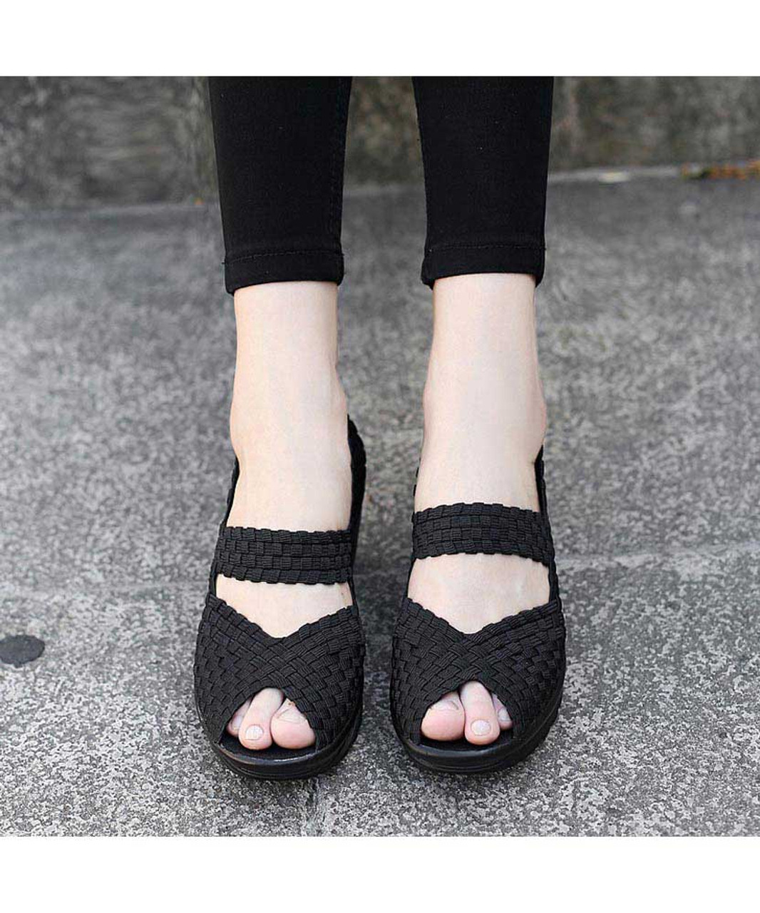 Buy Black Flat Sandals for Women by Flunky Online | Ajio.com