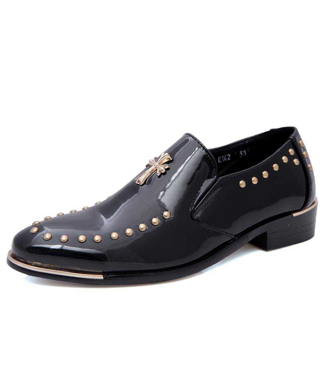 black rivet shoes