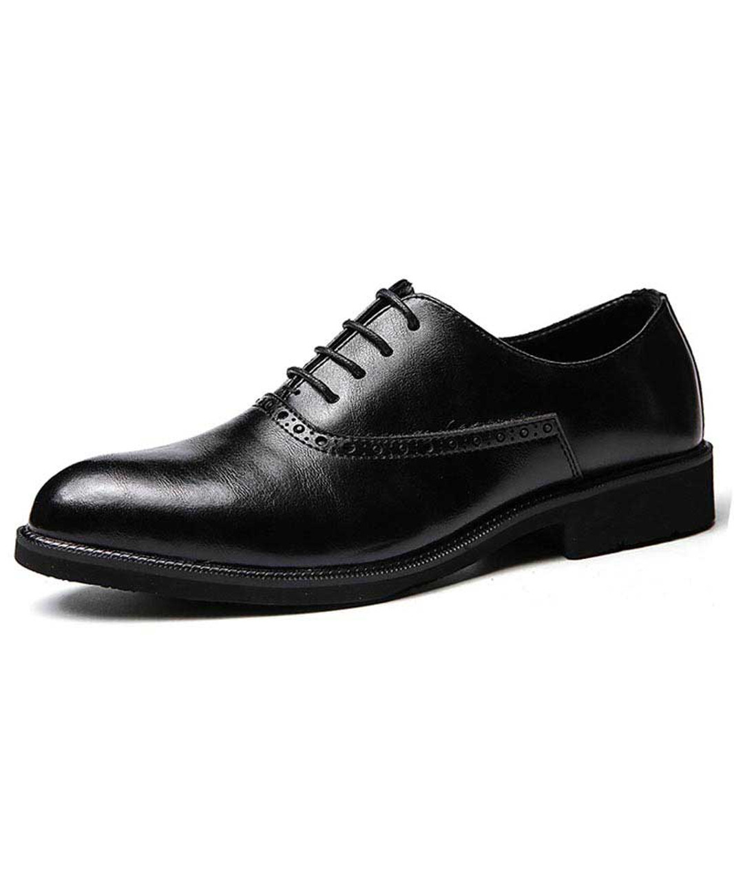 plain black oxford shoes