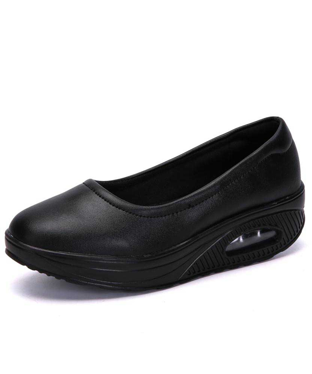 black cut shoes for ladies