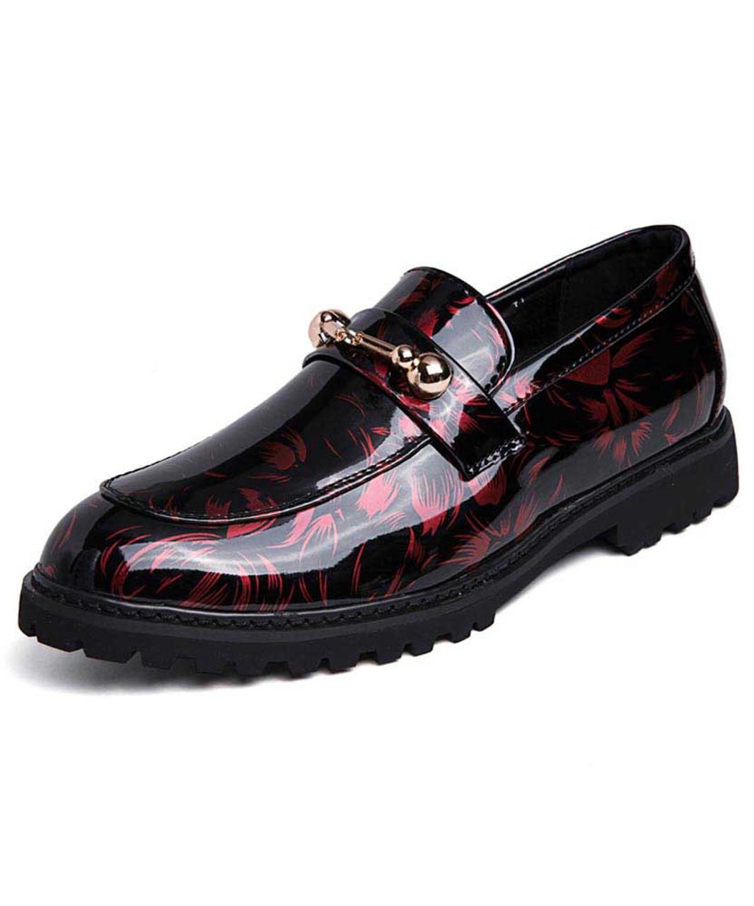 red casual dress shoes