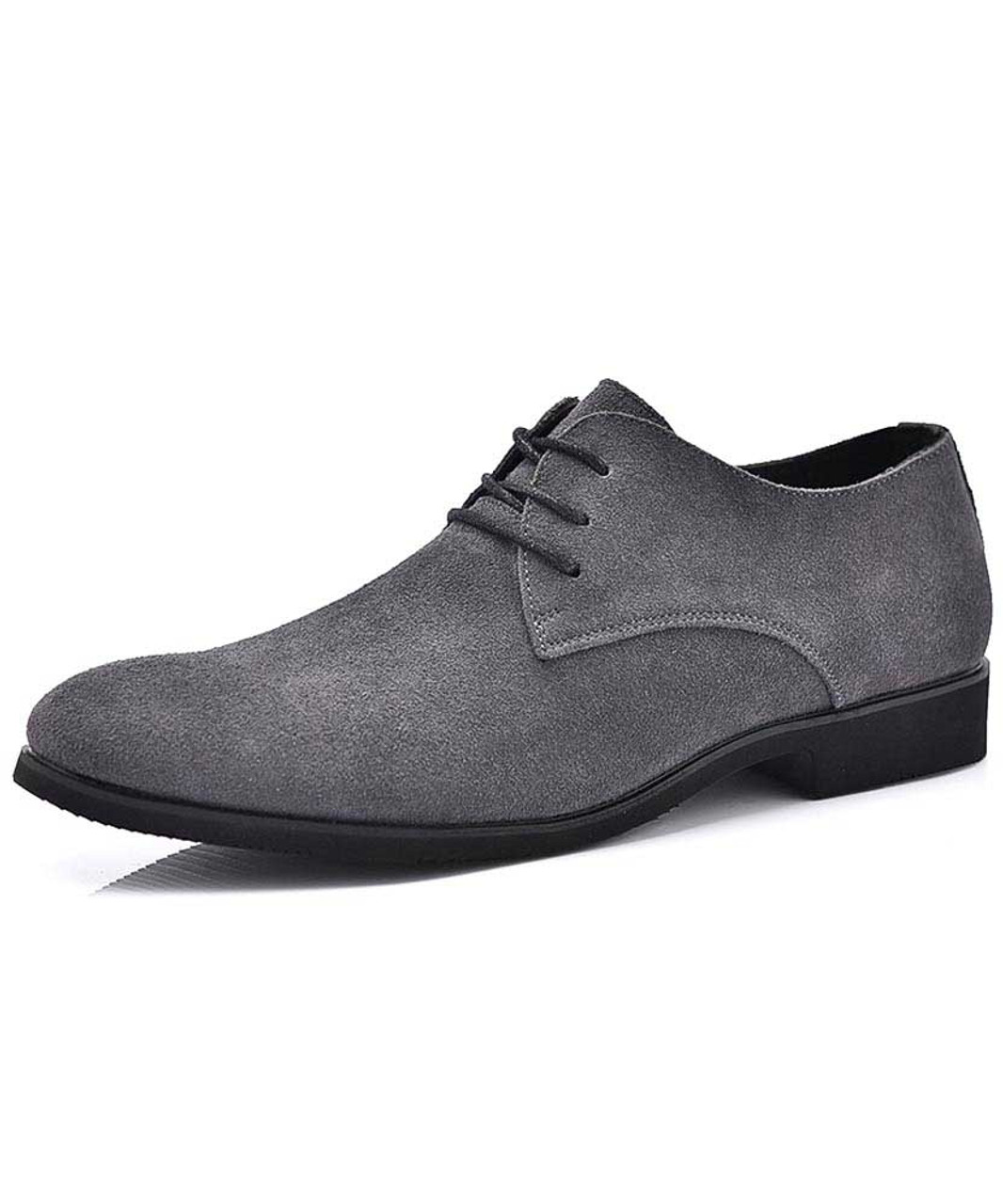 Mens grey hot sale suede shoes