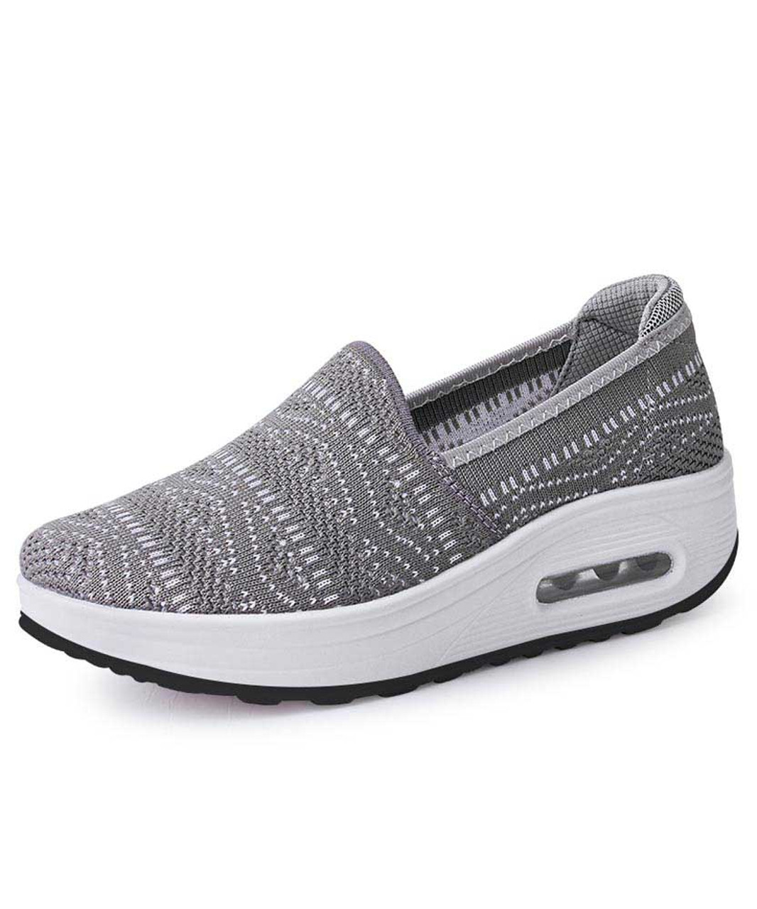 Grey texture pattern slip on rocker 