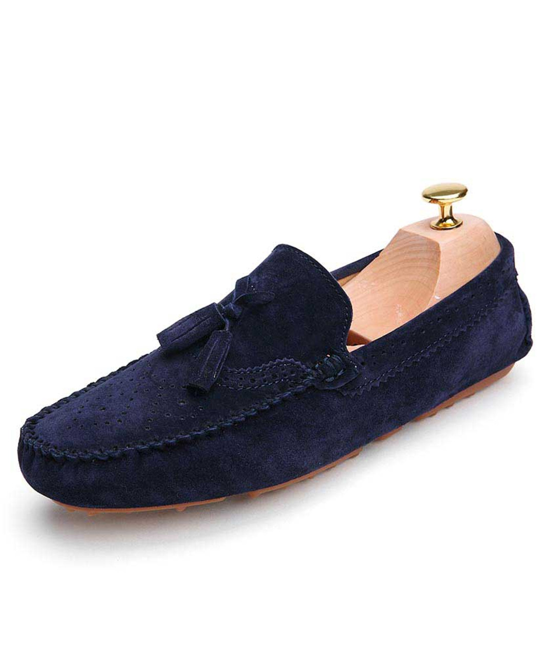 mens navy loafers