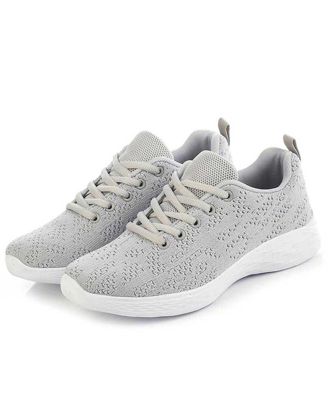 Grey flyknit texture pattern shoe sneaker | Womens shoe sneakers online ...