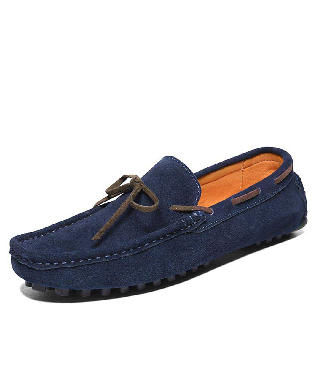 mens navy loafers