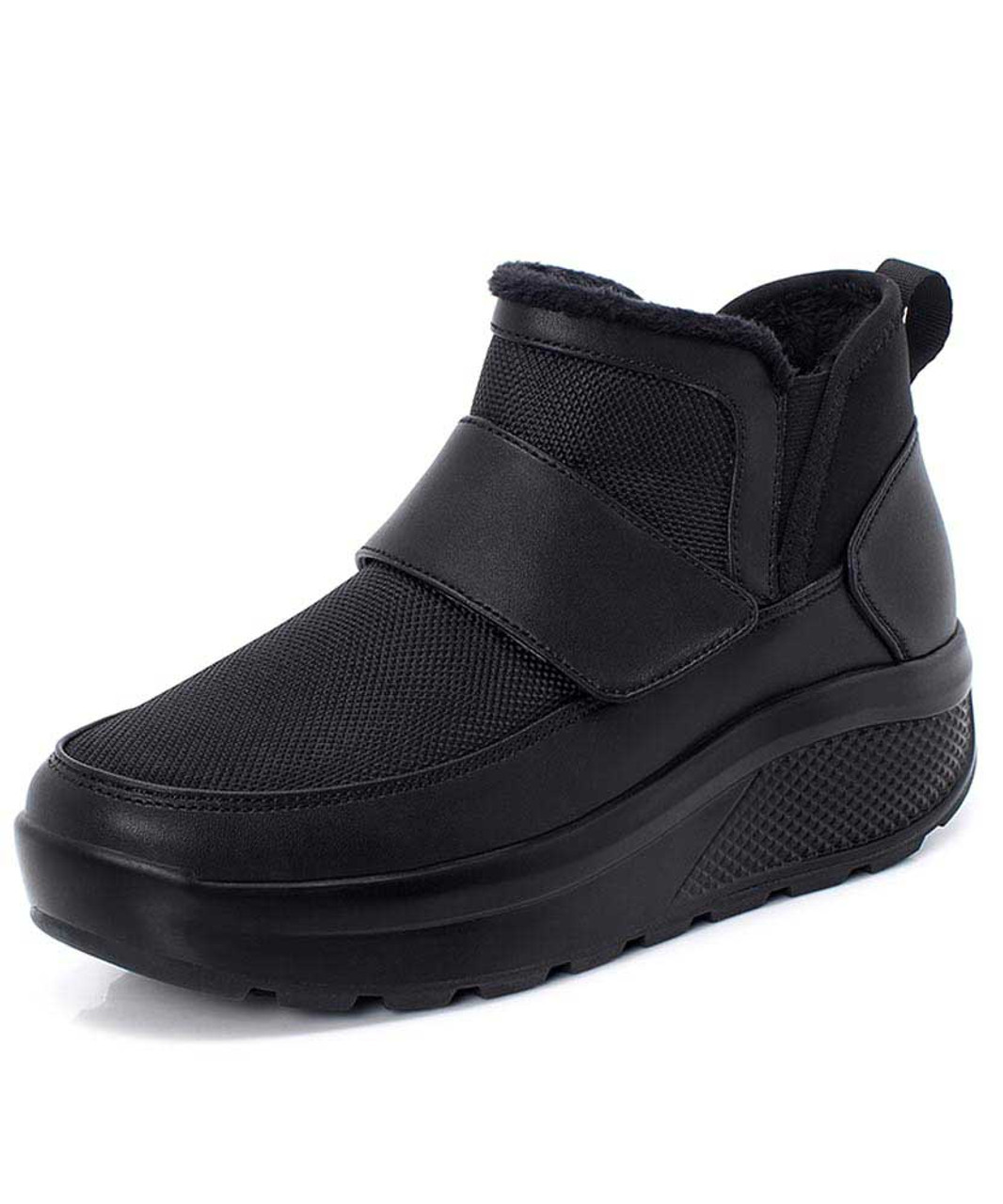 womens black velcro shoes