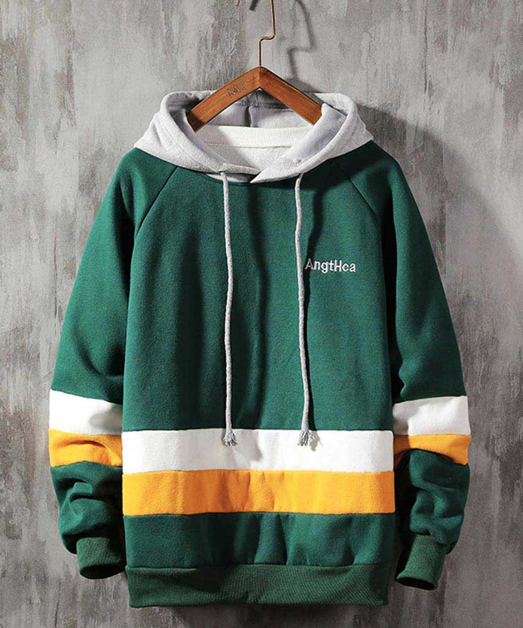 mens block hoodie