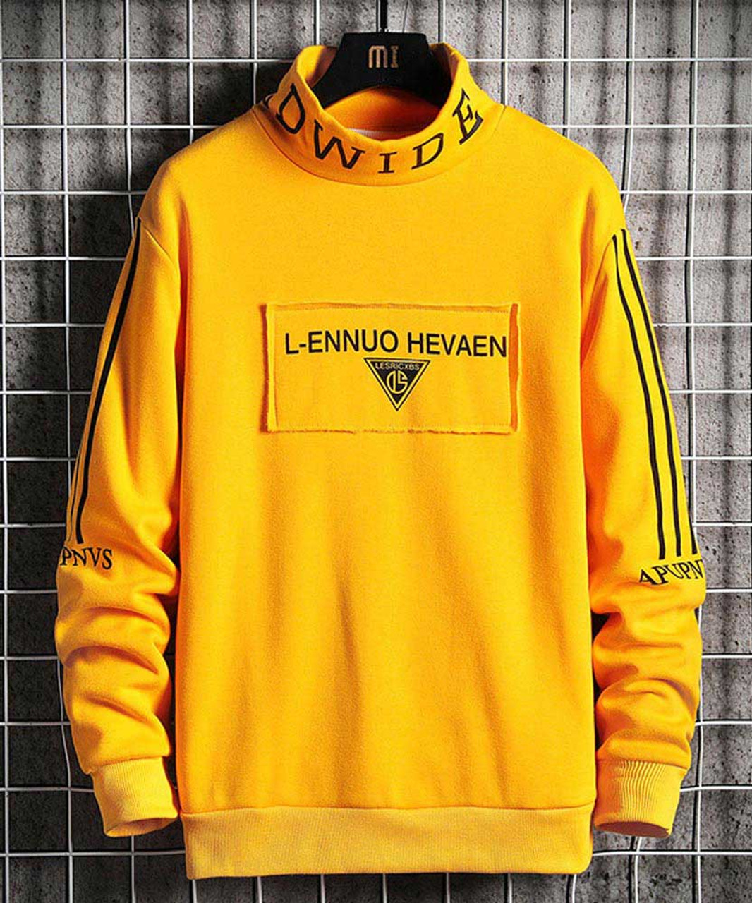 high neck mens sweatshirts